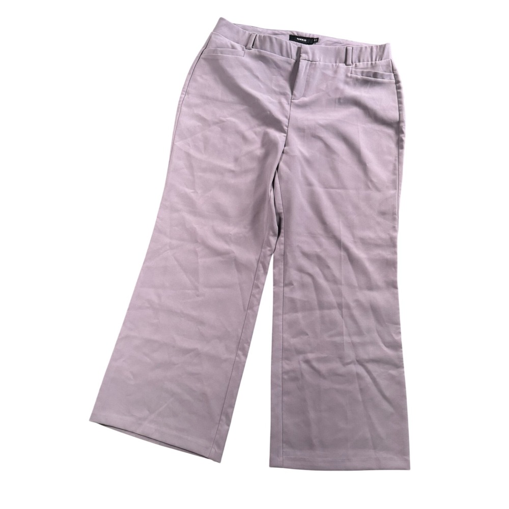 Torrid 18R Wide Leg‎ Pants Mauve Grey Y2K Corporate Core Trousers Capsule Staple